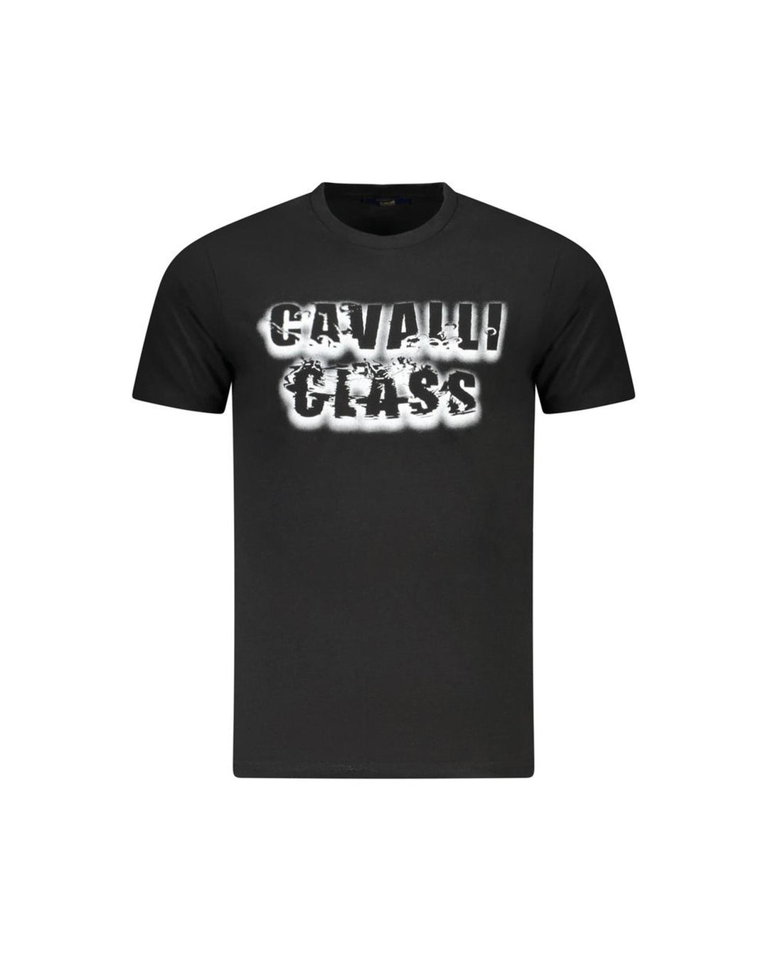 Cavalli Class Men's Black Cotton  T-Shirt - 2XL