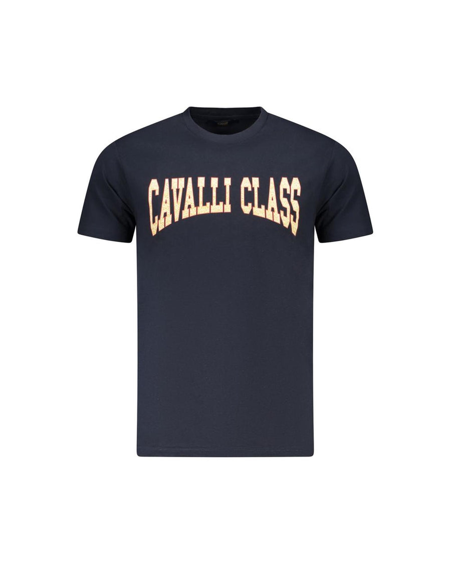 Cavalli Class Men's Blue Cotton  T-Shirt - M