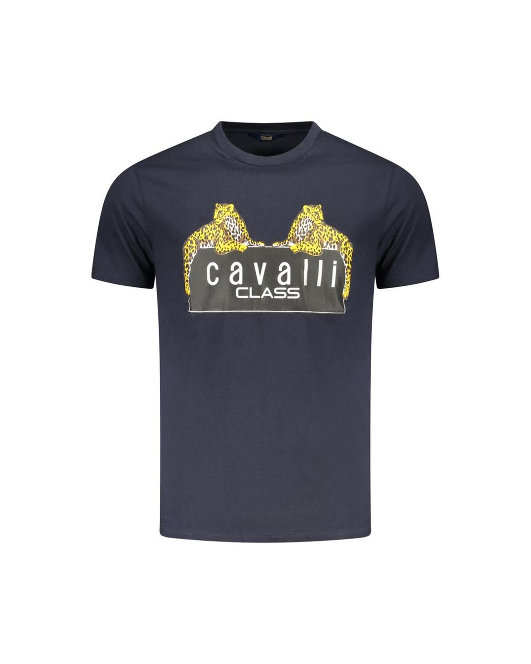 Cavalli Class Men's Blue Cotton T-Shirt - M