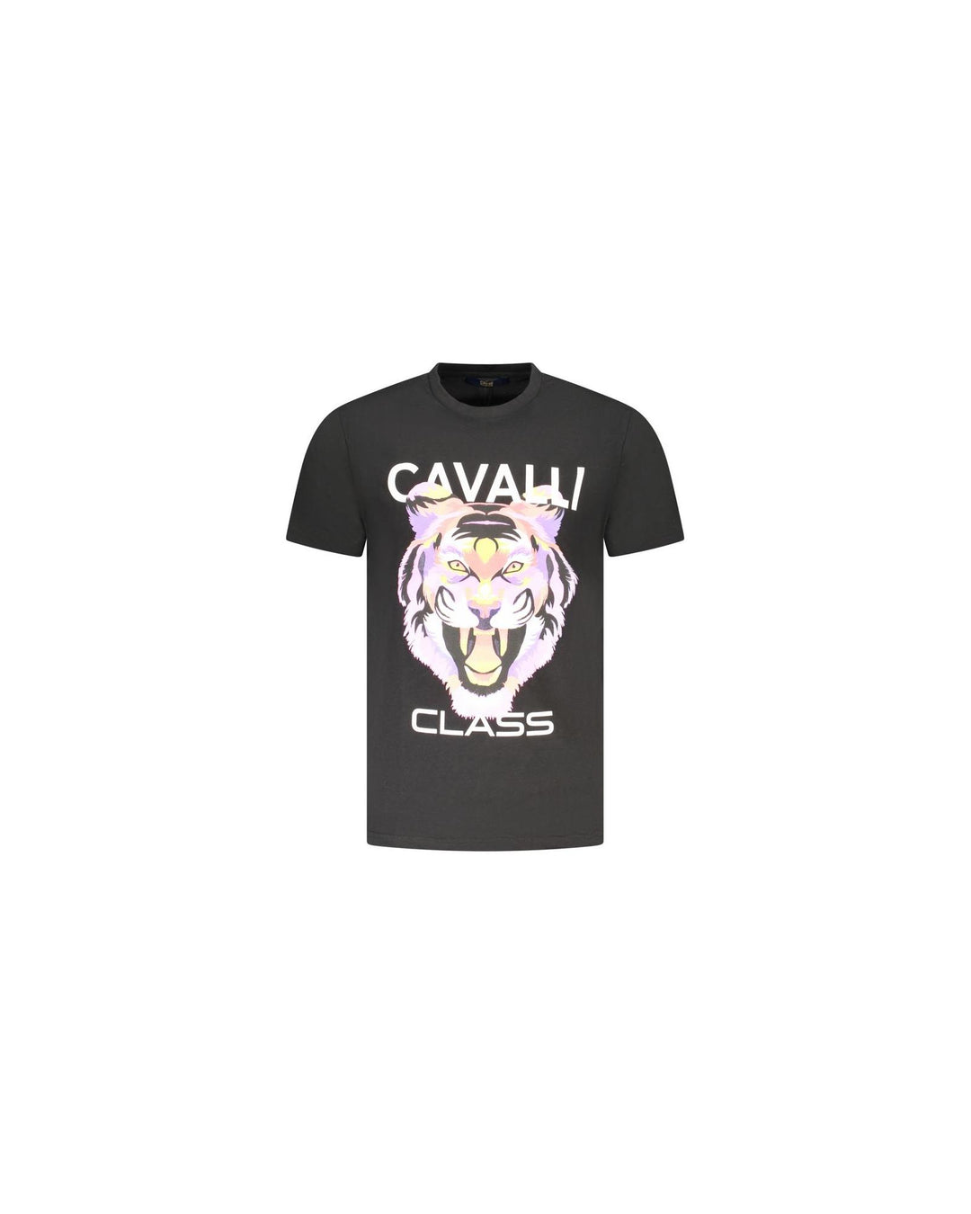 Cavalli Class Men's Black Cotton T-Shirt - M