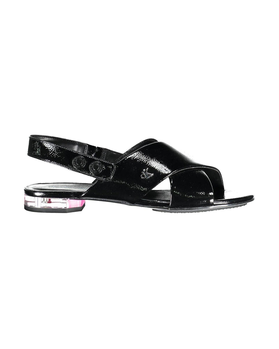 Calvin Klein Women's Black Polyethylene  Sandal - 38 EU