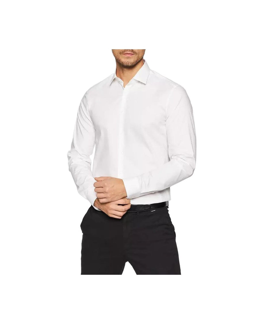 Calvin Klein Men's White Cotton Shirt - 40 EU