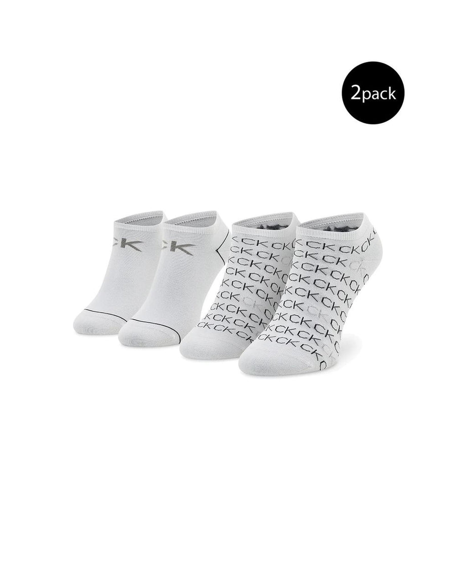 Calvin Klein Men's White Cotton Sock - One Size