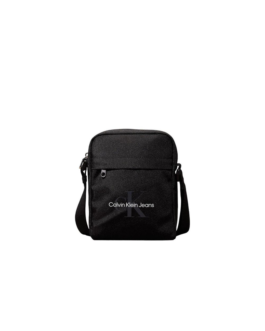 Calvin Klein Men's Black Recycled Polyester Messenger Bag - One Size