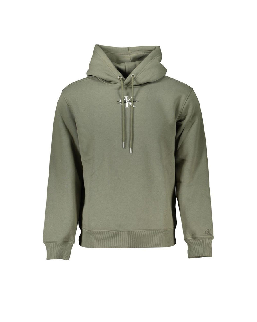 Calvin Klein Men's Green Cotton Sweater - XL