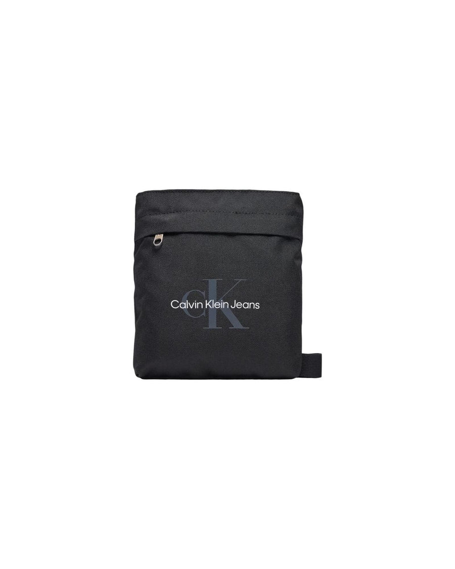Calvin Klein Jeans Men's Black Recycled Polyester Messenger Bag - One Size