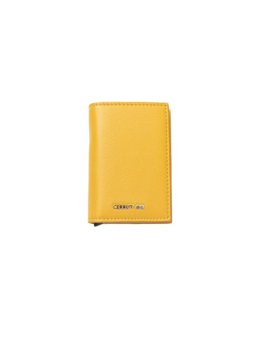 Cerruti 1881 Men's Elegant Yellow Leather Wallet - One Size