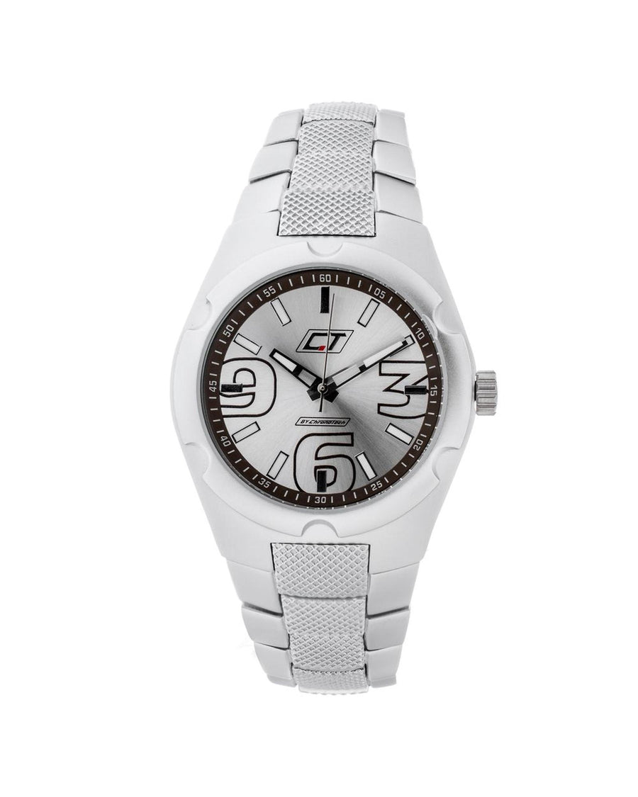 Chronotech Men's Silver Steel Watch - One Size