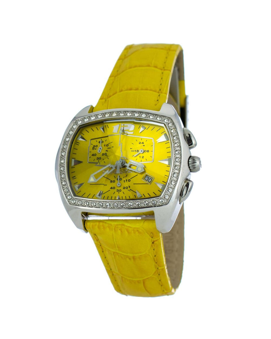 Chronotech Women's Yellow Leather Watch - One Size