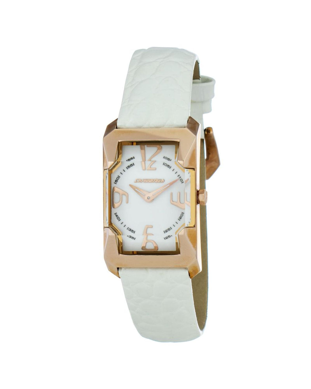 Chronotech Women's White Leather Watch - One Size