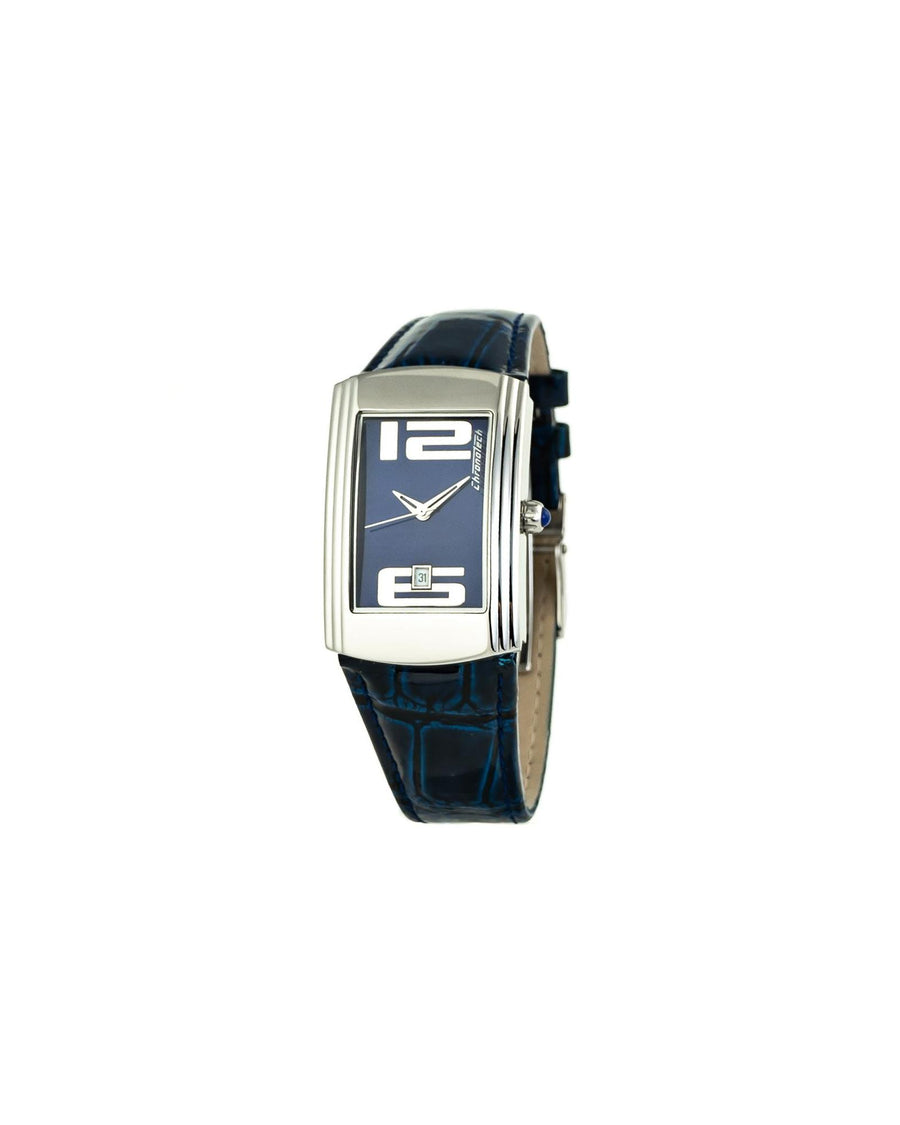 Chronotech Unisex's Blue Leather Watch - One Size