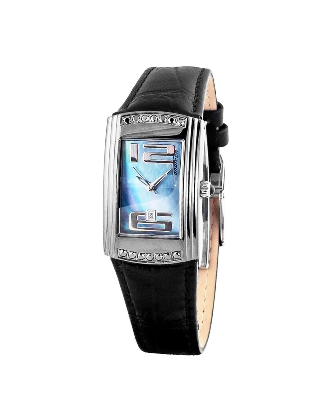 Chronotech Women's Black Leather Watch - One Size