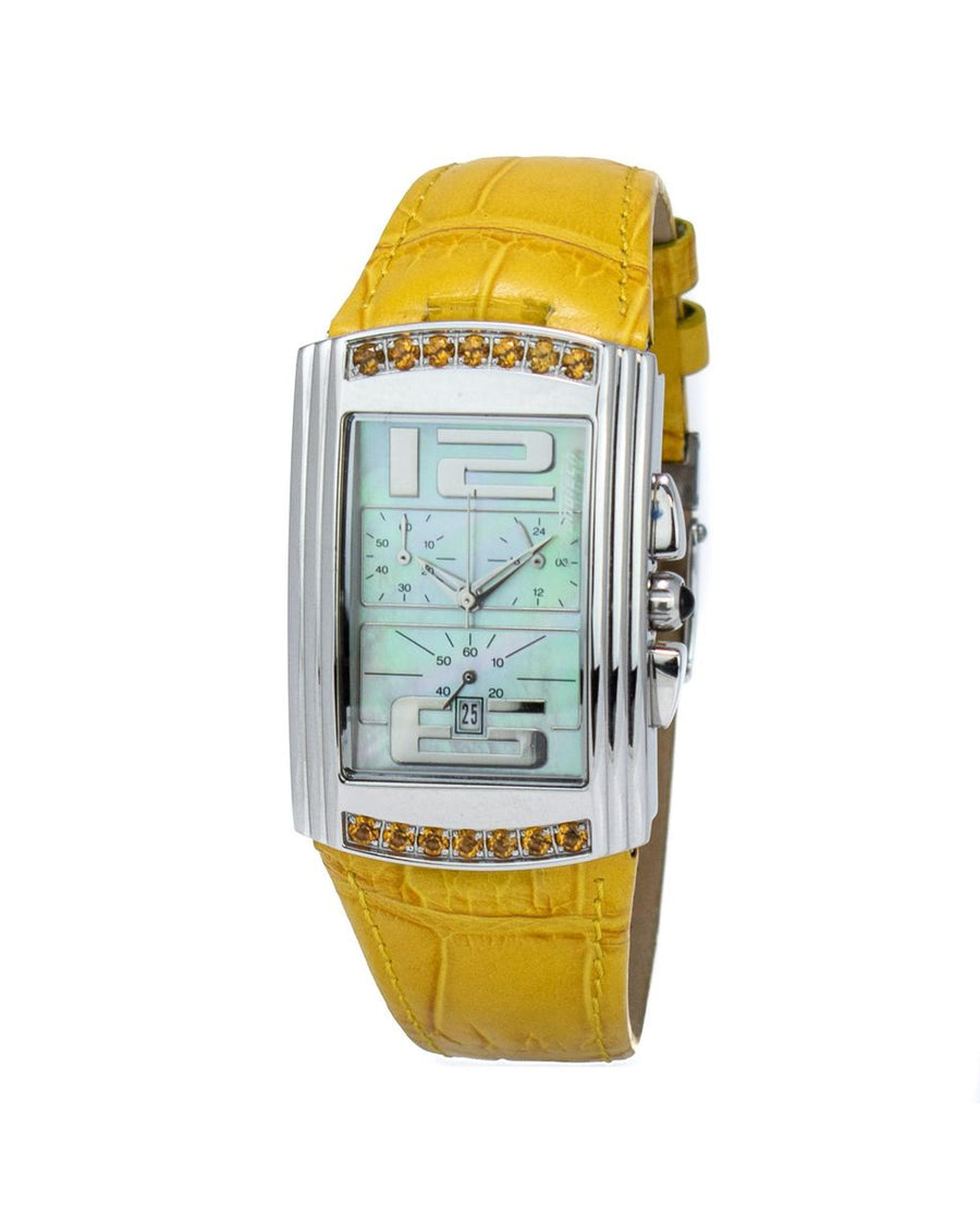 Chronotech Women's Yellow Leather Watch - One Size