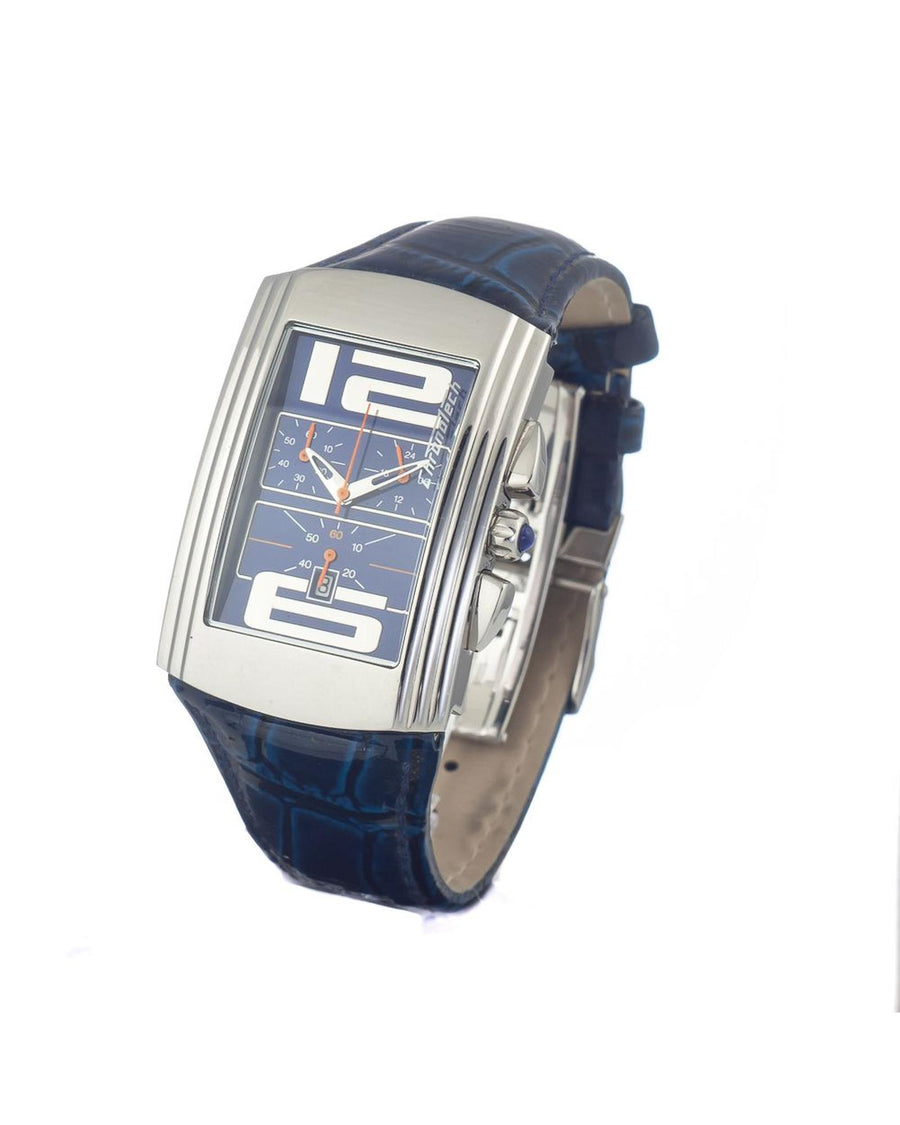 Chronotech Men's Blue Leather Watch - One Size