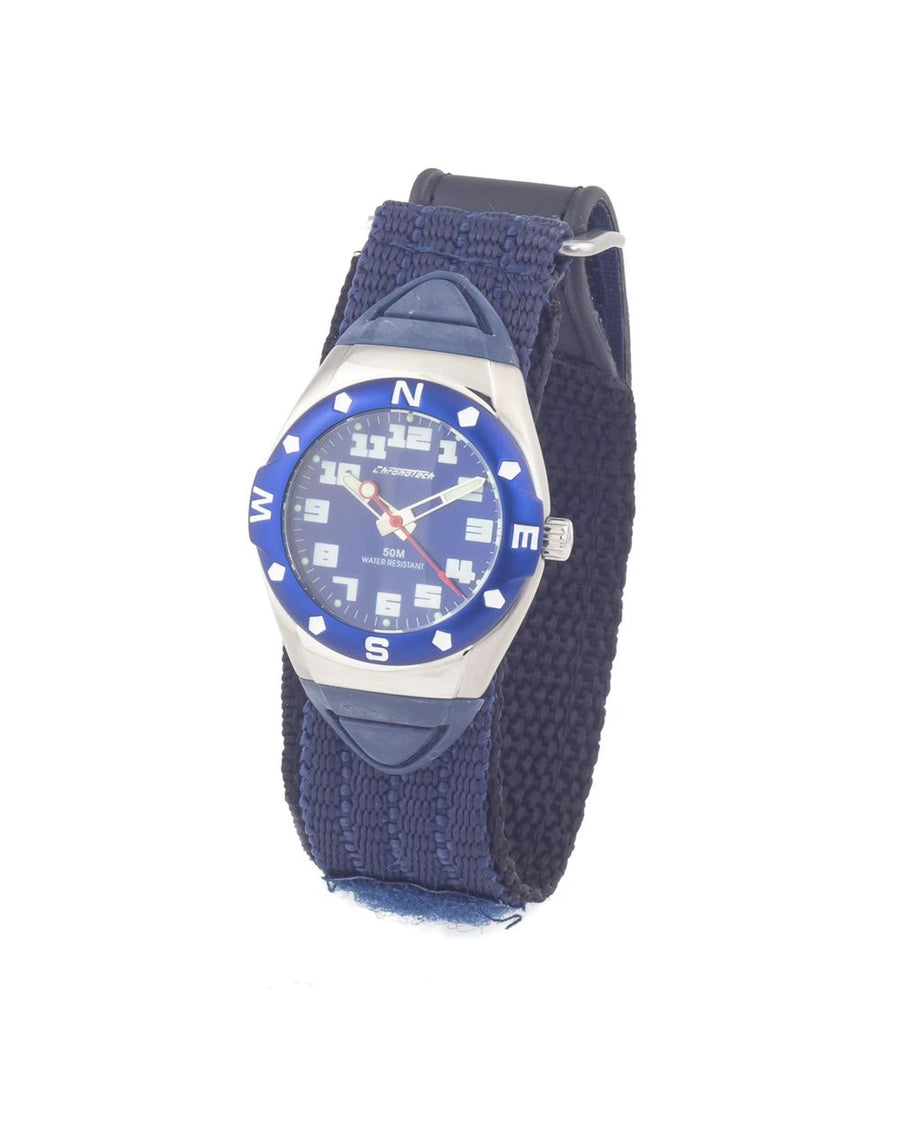 Chronotech Women's Blue Textile Watch - One Size