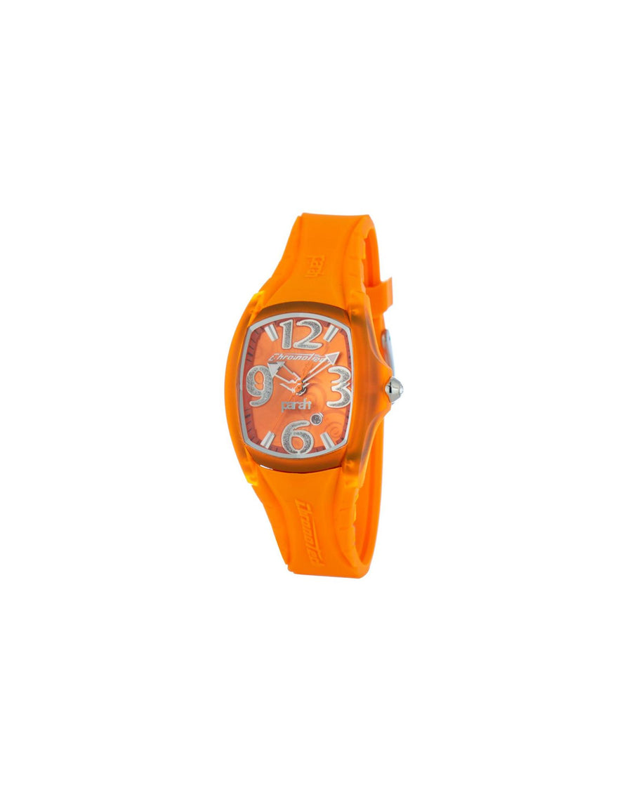 Chronotech Women's Orange Rubber Watch - One Size
