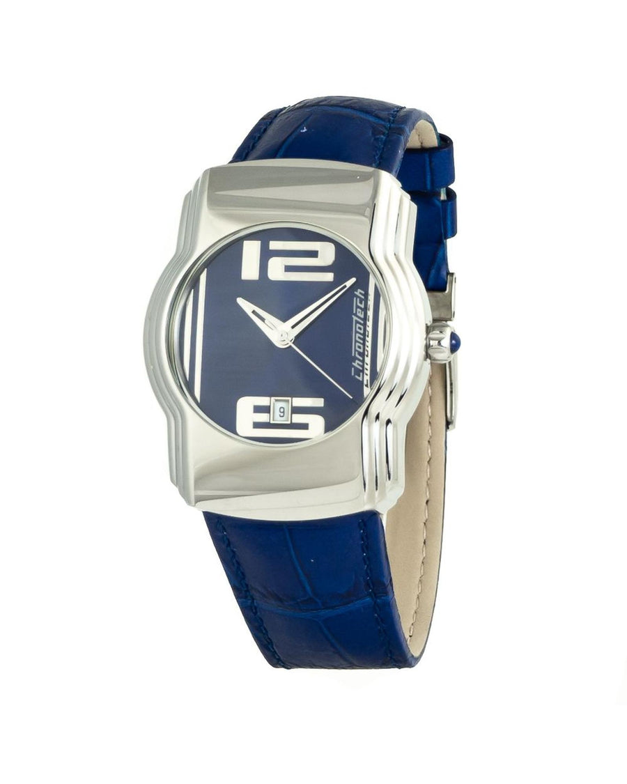Chronotech Women's Blue Leather Watch - One Size