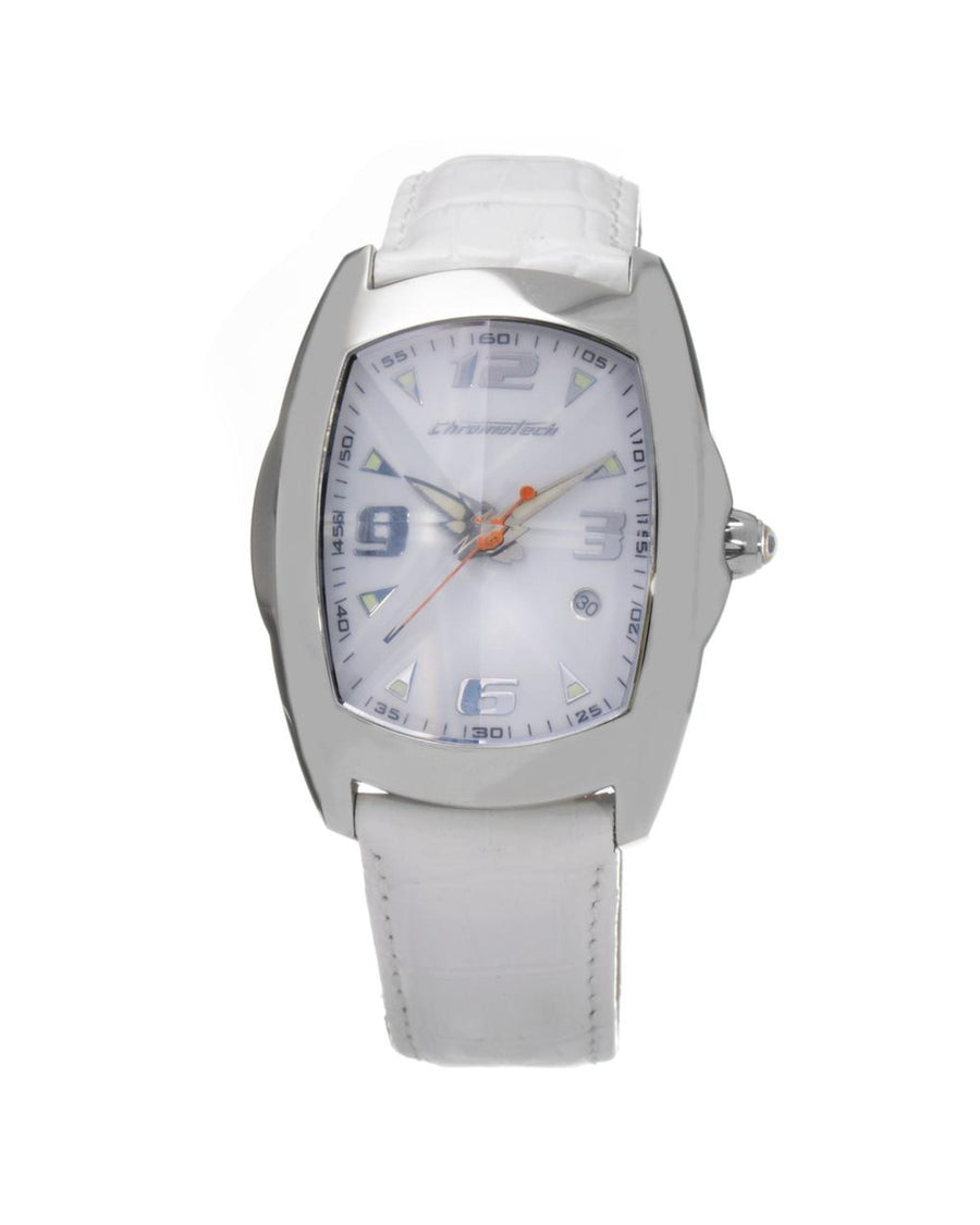 Chronotech Men's White Leather Watch - One Size