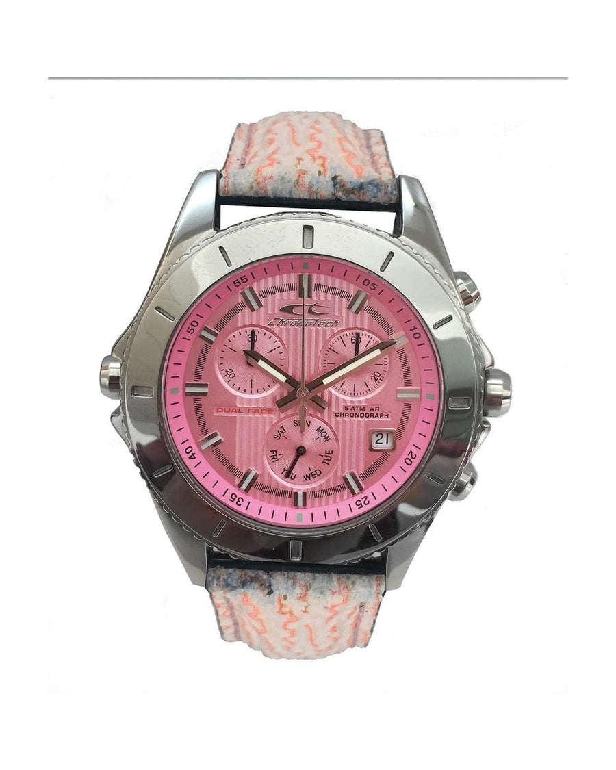 Chronotech Unisex's Multicolor Leather Watch - One Size