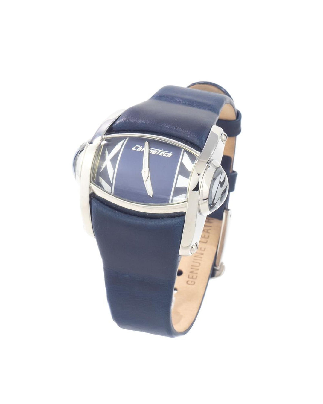 Chronotech Women's Blue Leather Watch - One Size