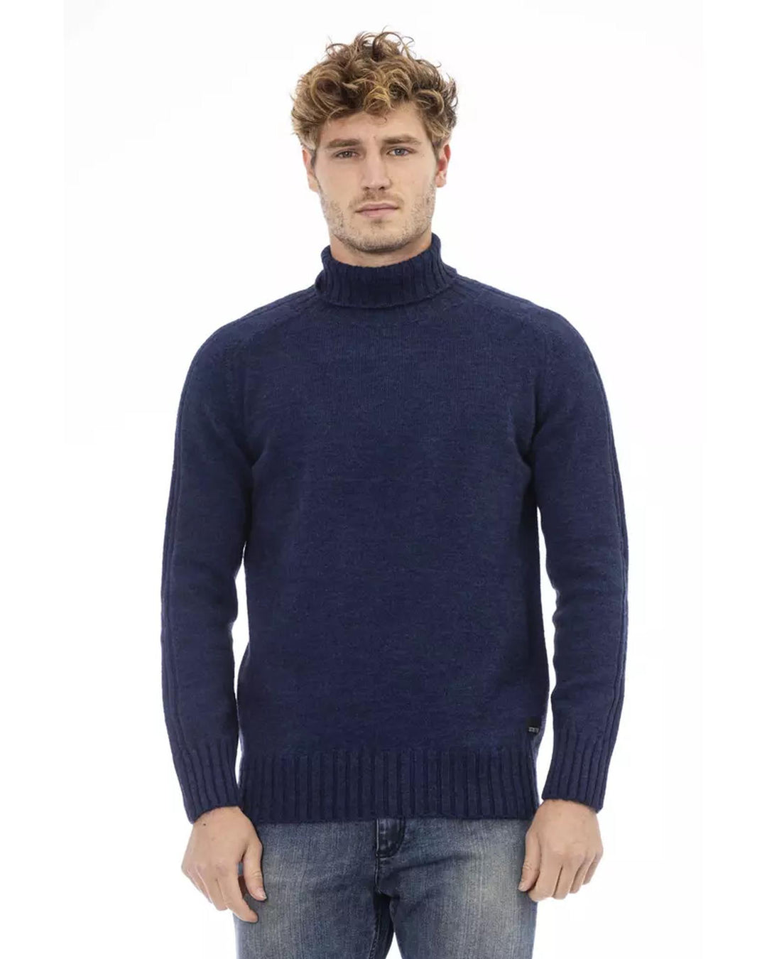 Classic Ribbed Turtleneck Sweater with Long Sleeves 2XL Men