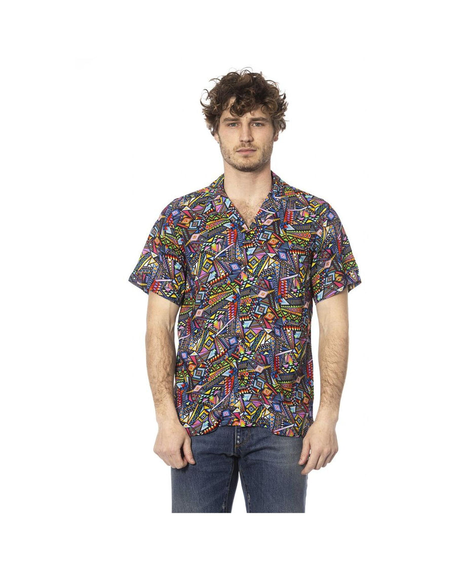 Distretto12 Men's Blue Viscose Shirt - M