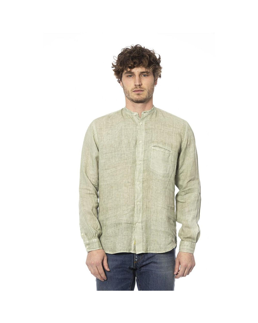 Distretto12 Men's Green Linen Shirt - M