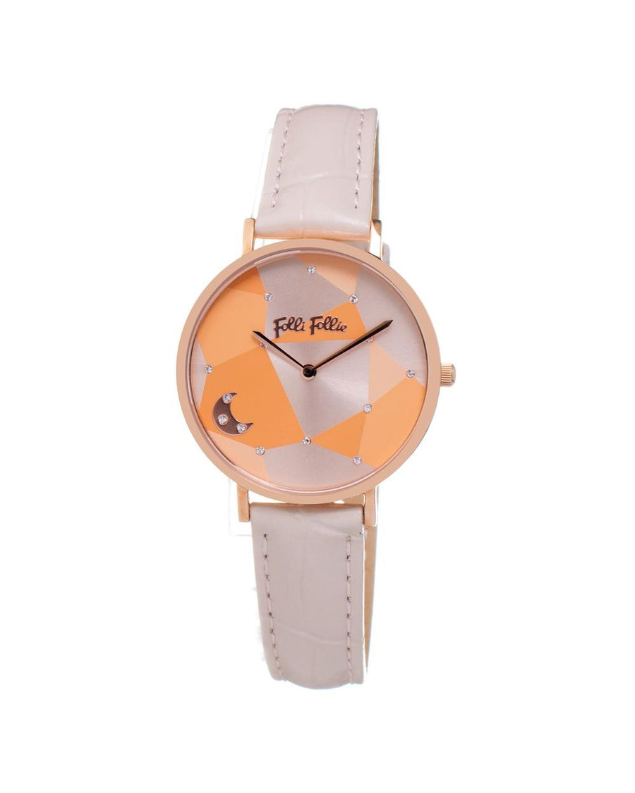 Folli Follie Women's Beige Leather Watch - One Size