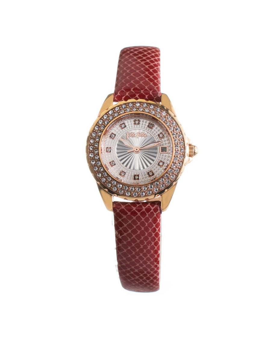 Folli Follie Women's Red Leather Watch - One Size