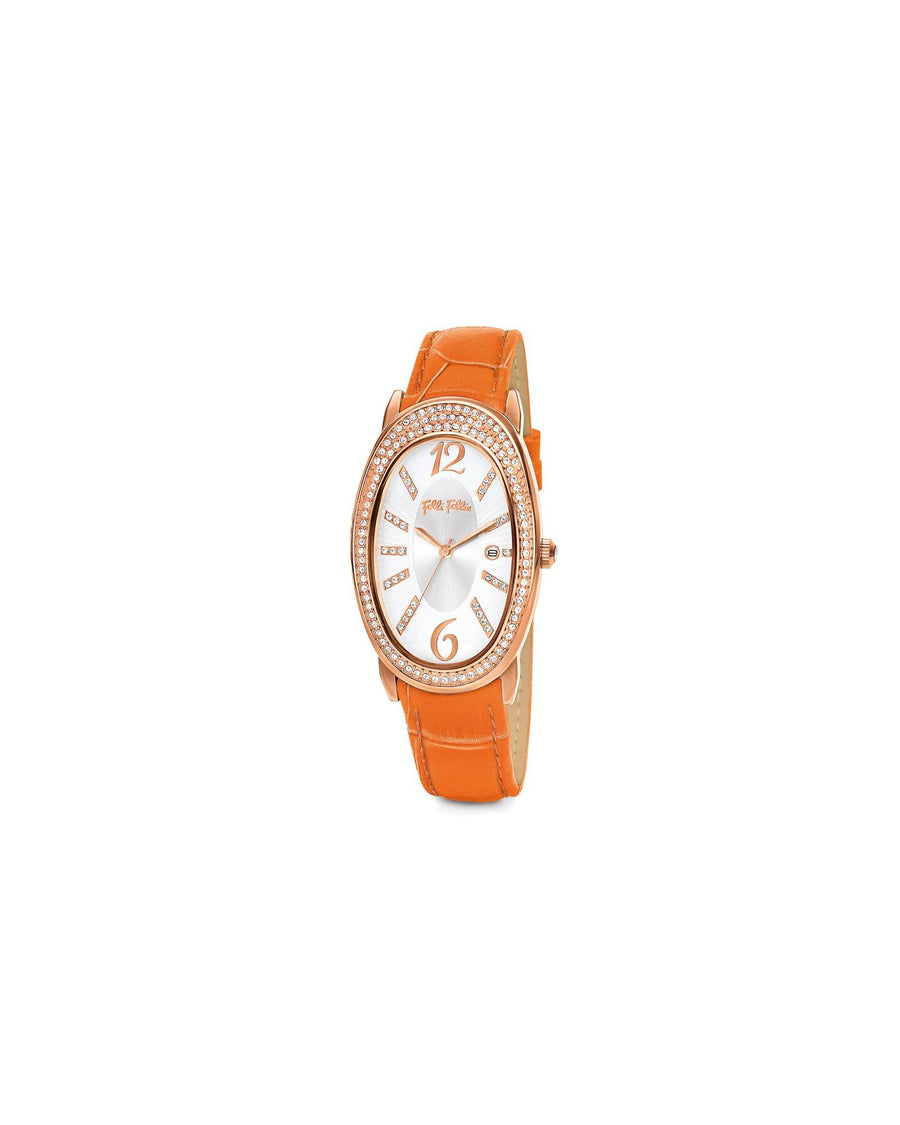 Folli Follie Women's Orange Leather Watch - One Size