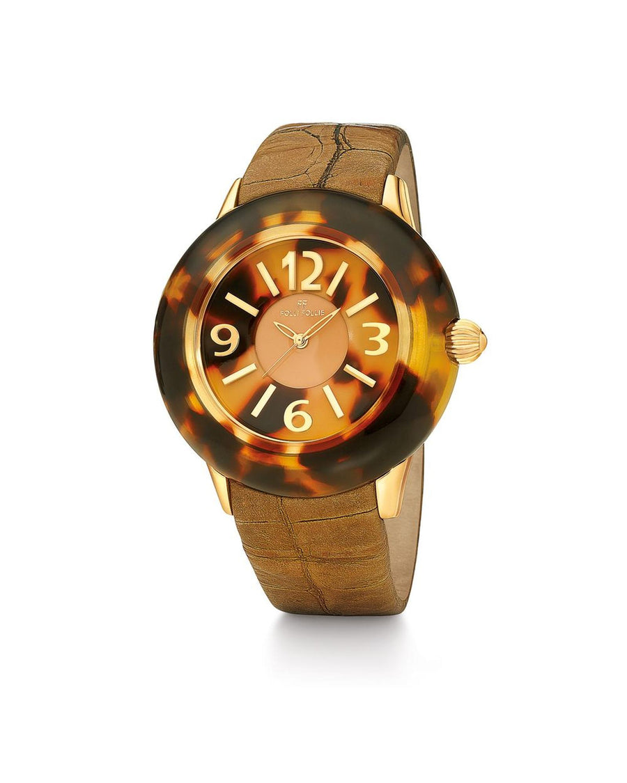 Folli Follie Women's Brown Leather Watch - One Size