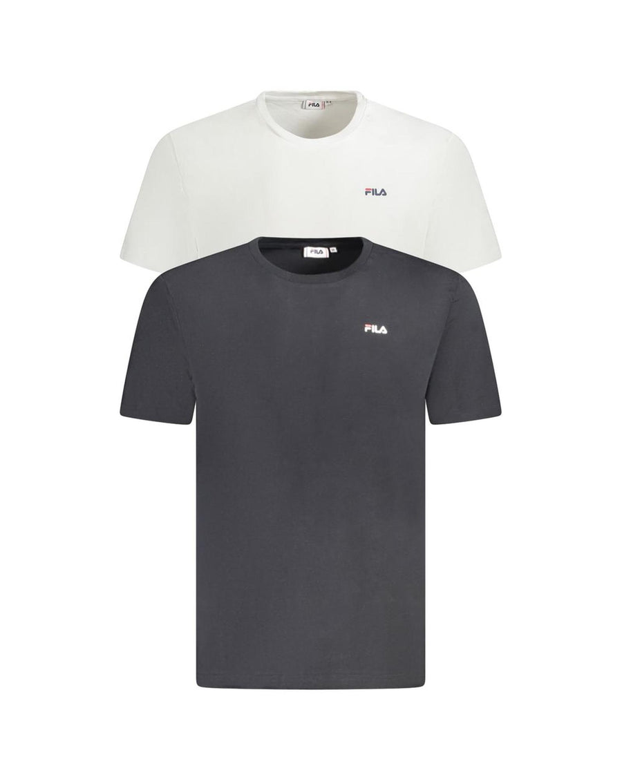 Fila Men's White Cotton  T-Shirt - XL
