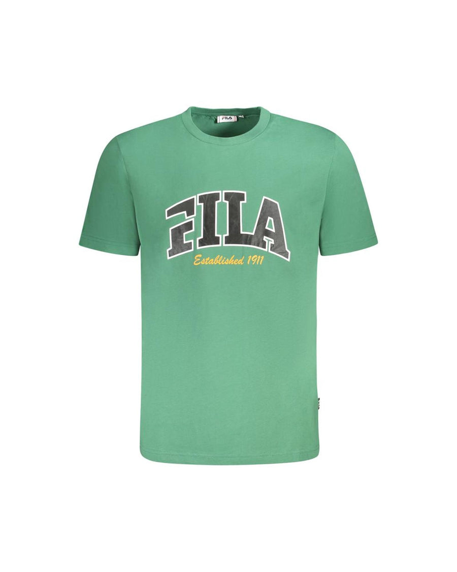 Fila Men's Green Cotton  T-Shirt - XL