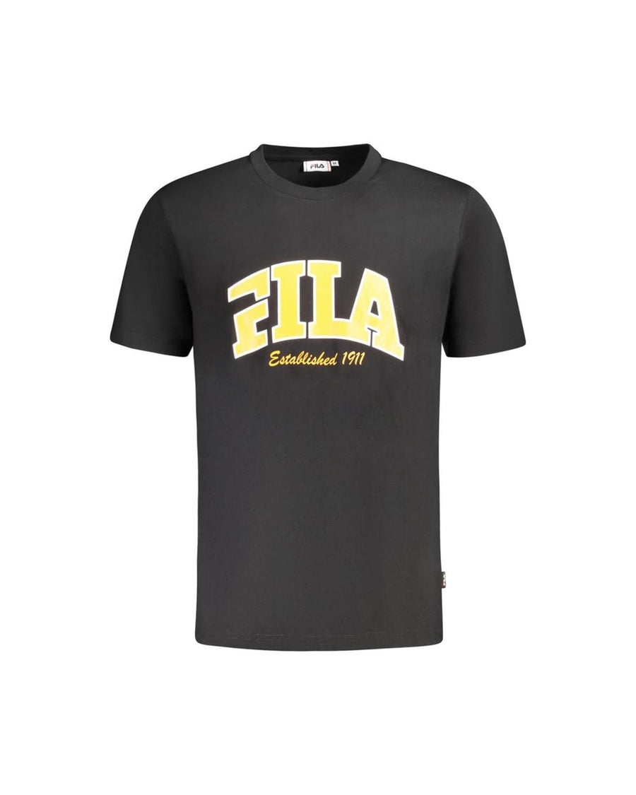 Fila Men's Black Cotton  T-Shirt - L