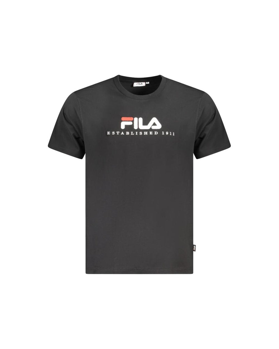 Fila Men's Black Cotton Unisex T-Shirt - L