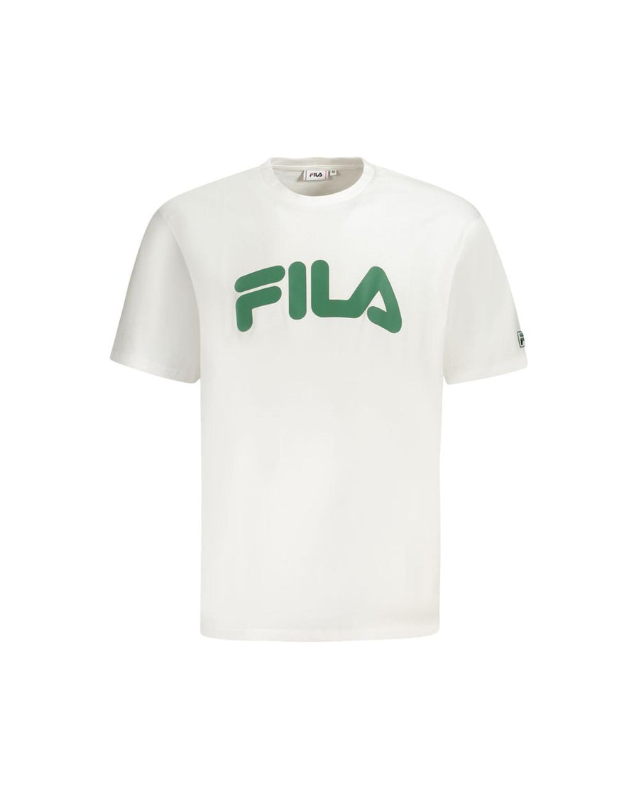 Fila Men's White Cotton  T-Shirt - XL