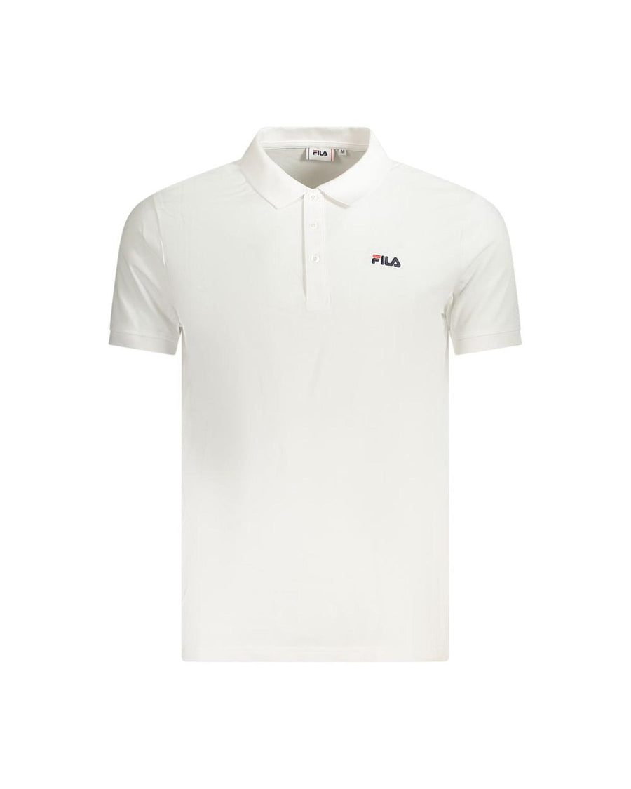 Fila Men's White Cotton  Polo Shirt - M