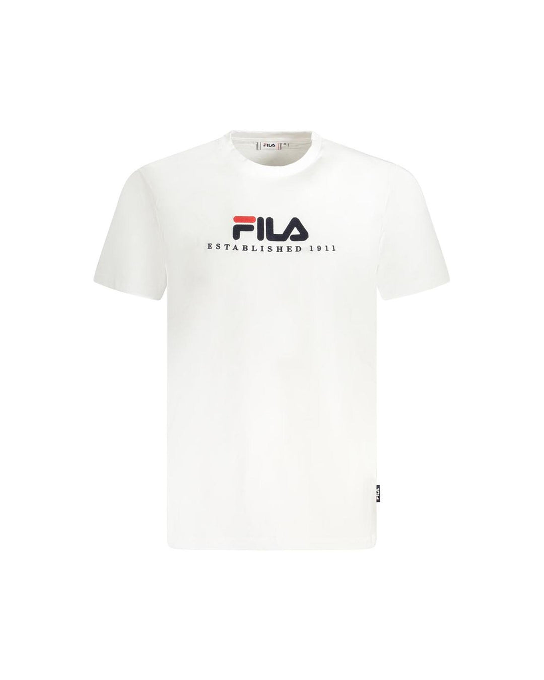 Fila Men's White Cotton Unisex T-Shirt - XL