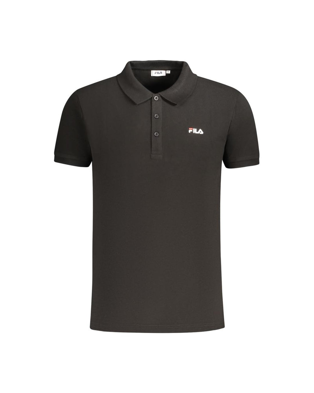 Fila Men's Black Cotton Polo Shirt - S