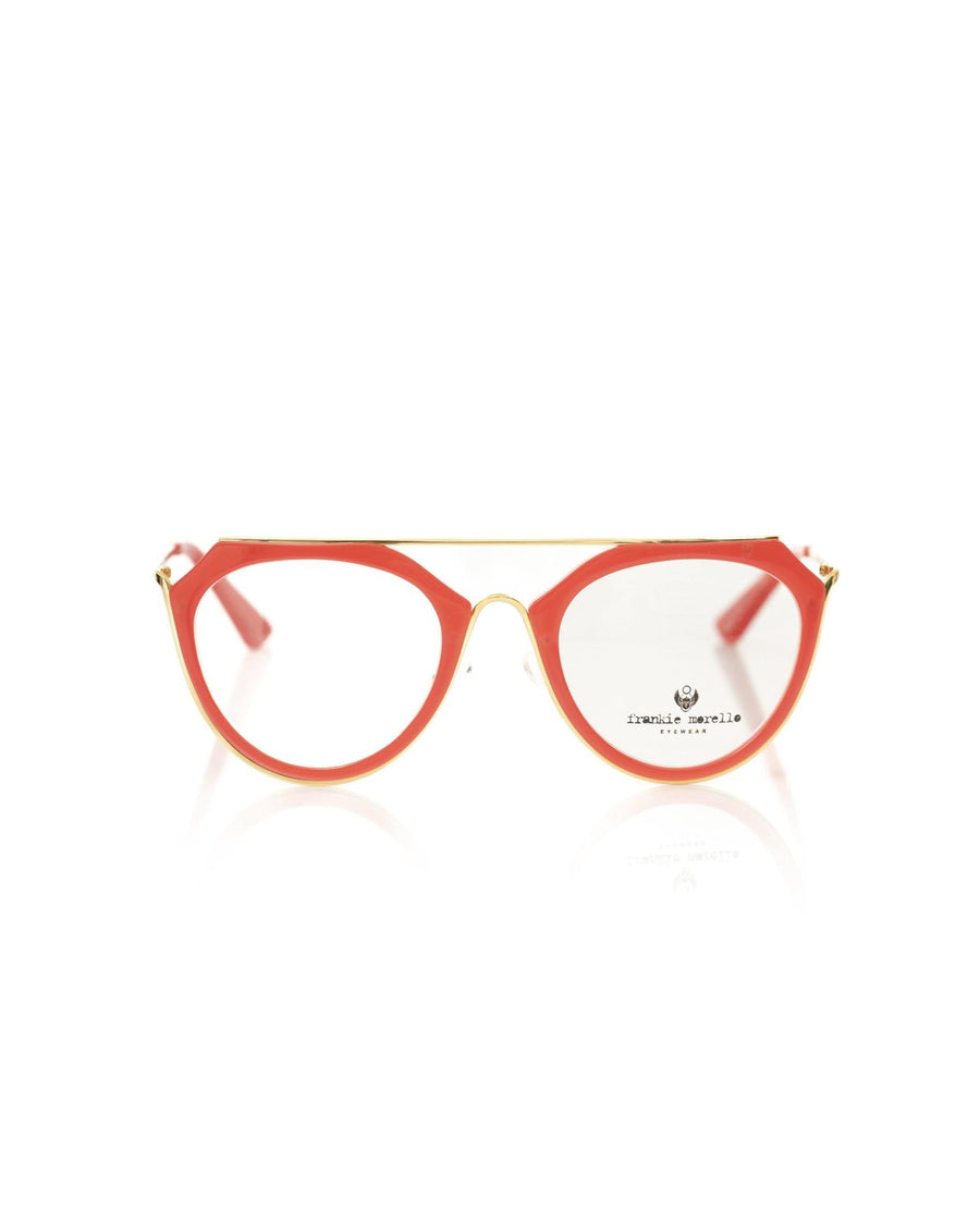 Frankie Morello Women's Aviator Coral Profile Chic Eyeglasses - One Size