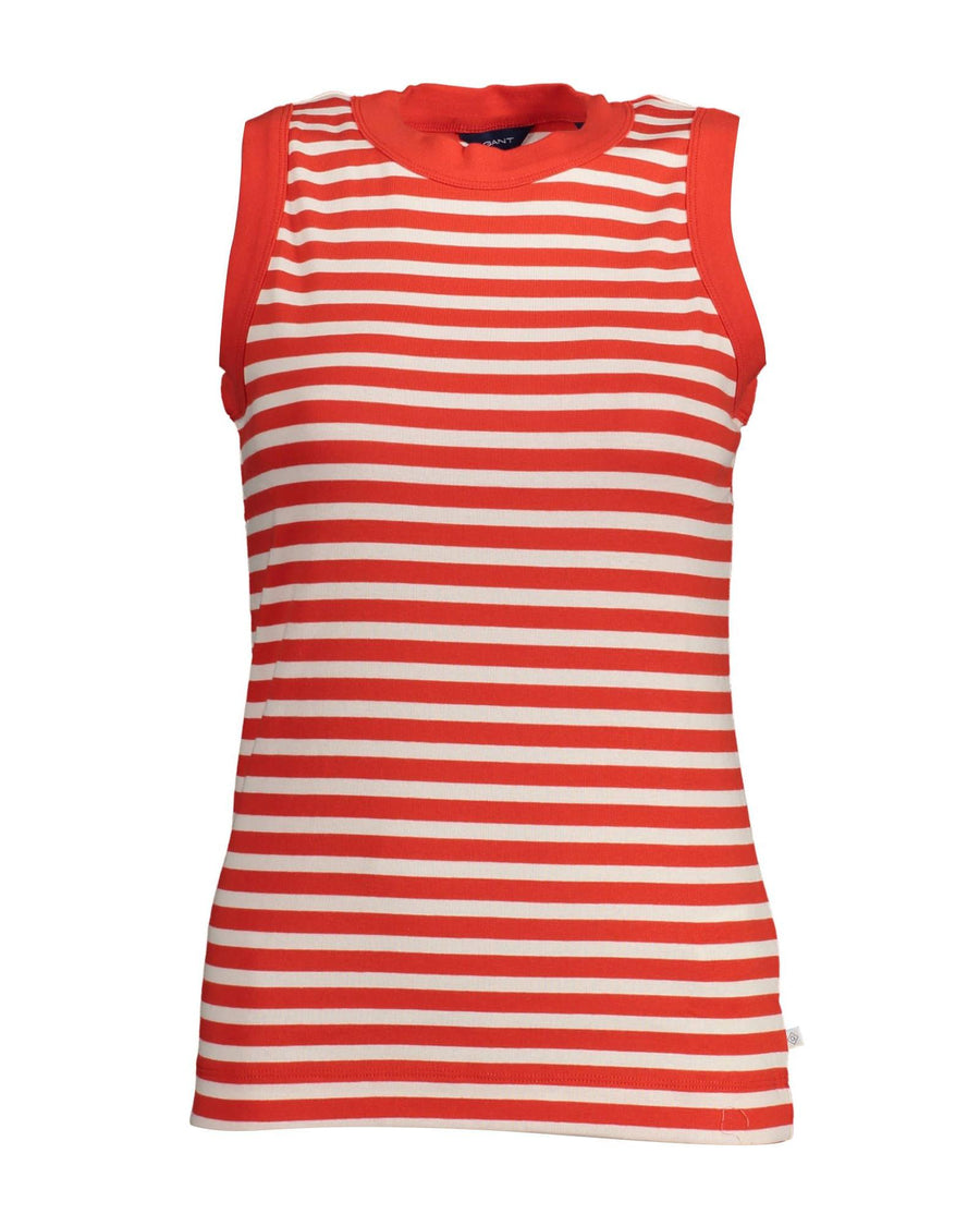 Gant Women's Elegant Wide Shoulder Tank Top in Red - XS