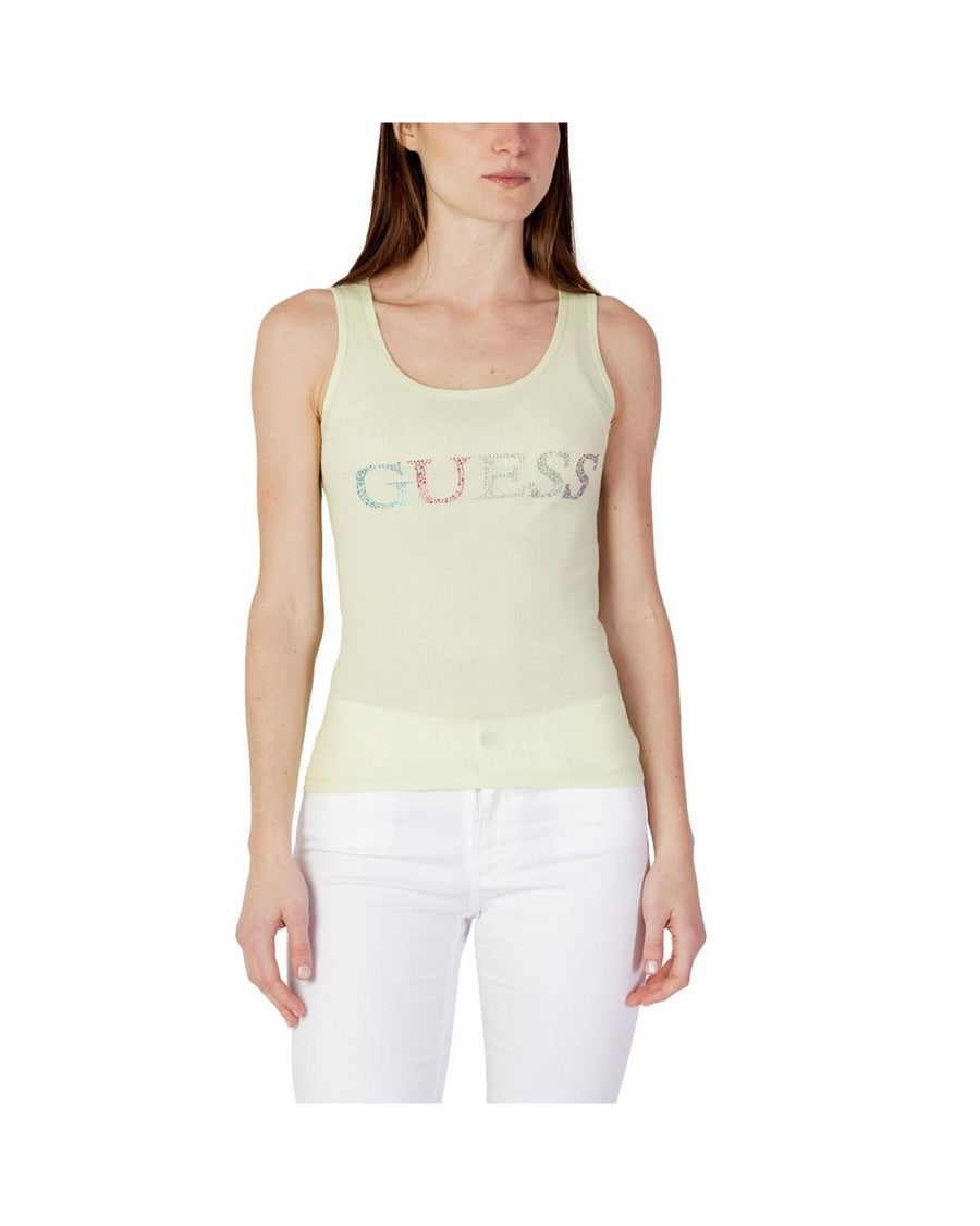 Guess Women's Green Cotton Tops & T-Shirt - 42 IT