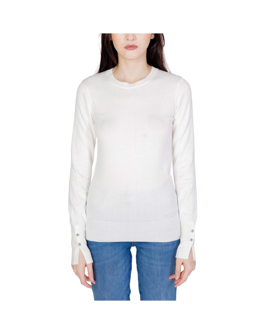 Guess Women's White Cotton Tops & T-Shirt - 44 IT