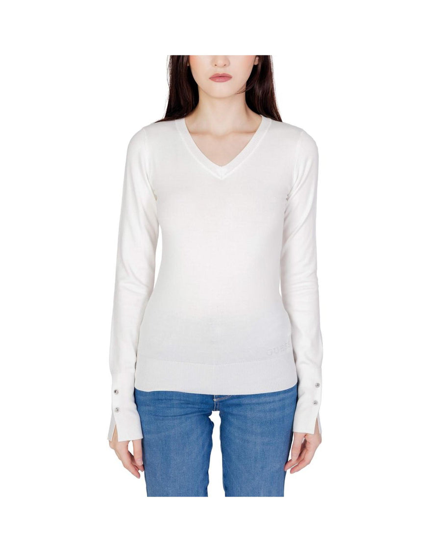 Guess Women's White Cotton Tops & T-Shirt - 44 IT