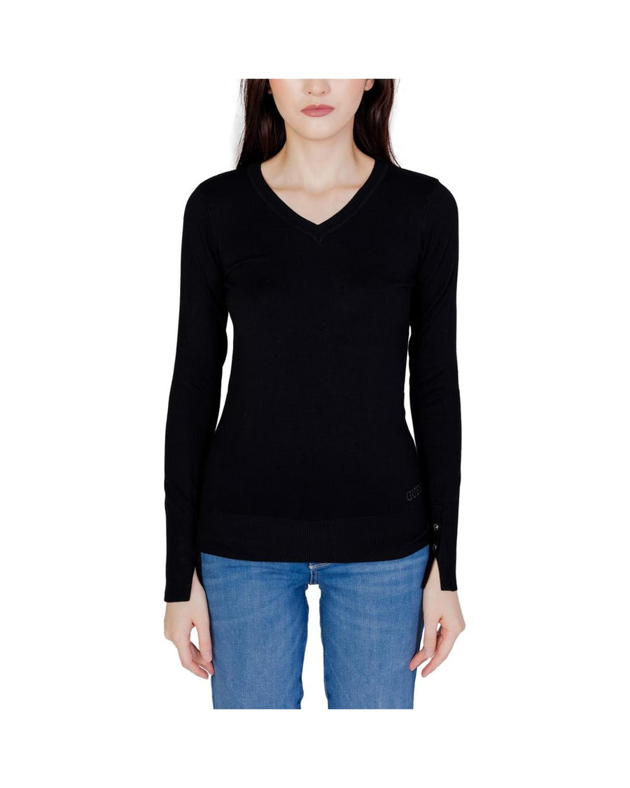 Guess Women's Black Cotton Tops & T-Shirt - 38 IT