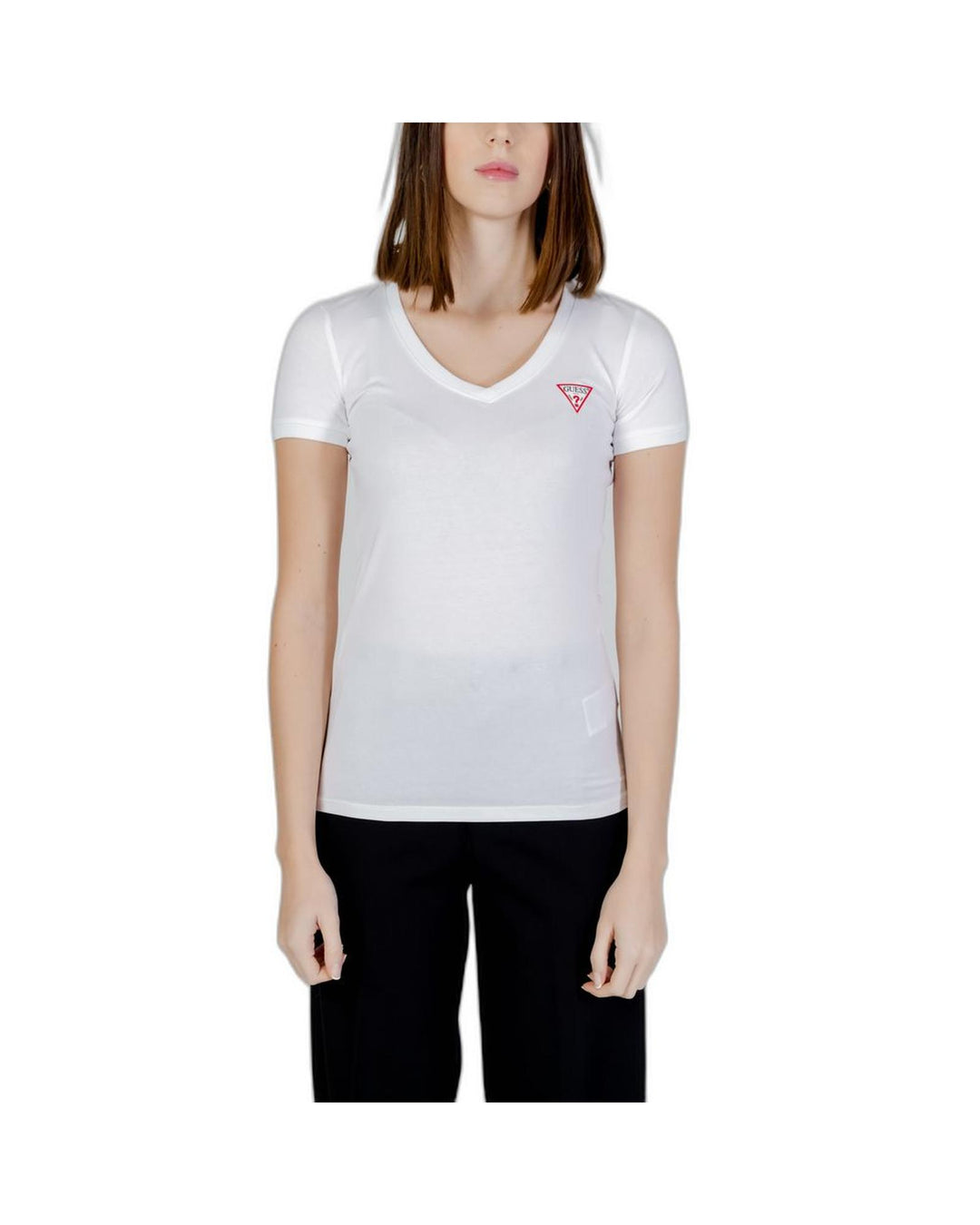 Guess Women's White Cotton Tops & T-Shirt - 42 IT