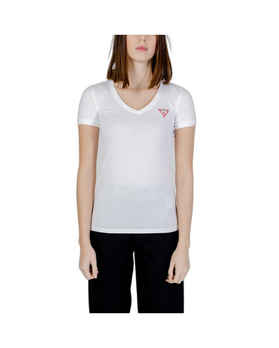 Guess Women's White Cotton Tops & T-Shirt - 42 IT