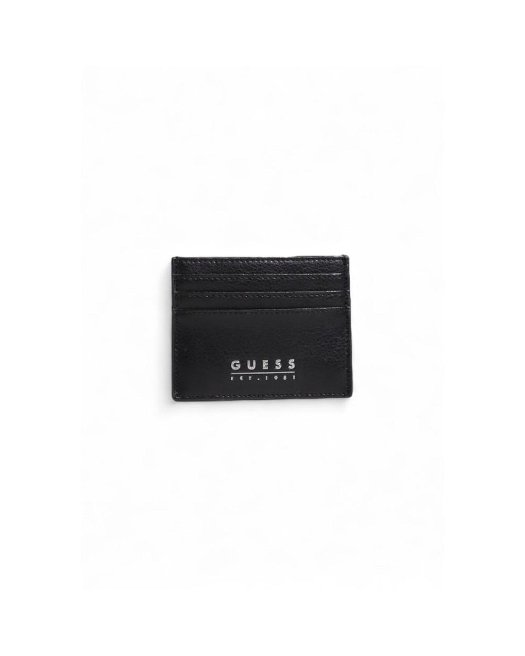 Guess Men's Black Leather Wallet - One Size
