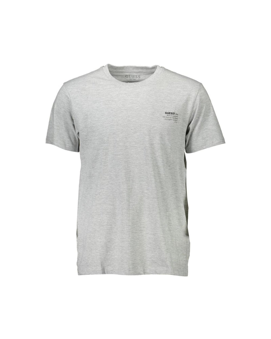 Guess Jeans Men's Classic Gray Crew Neck Logo Tee - 2XL