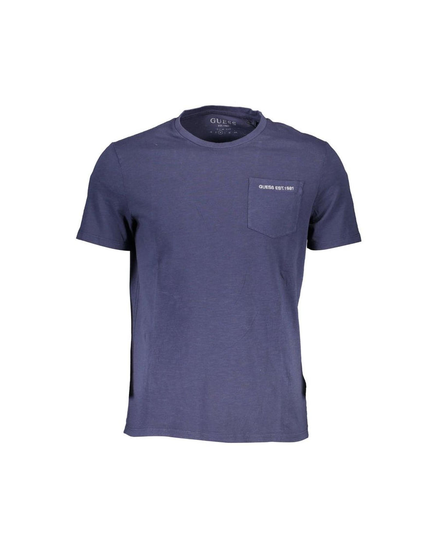 Guess Jeans Men's Blue Cotton T-Shirt - M